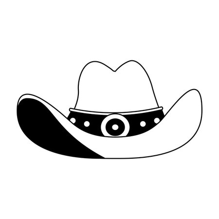 Cowboy hat symbol vector illustration graphic designのイラスト素材