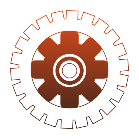 Gear machinery piece vector illustration graphic designのイラスト素材