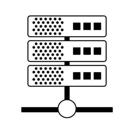 Storages and cloud computing vector illustration graphic designのイラスト素材