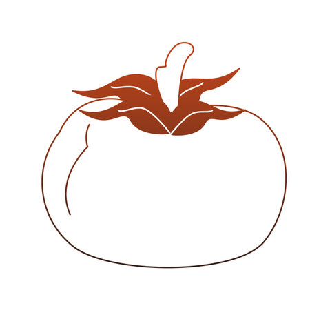 Tomato fresh and natural vegetable vector illustration graphic designのイラスト素材