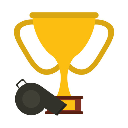 Trophy cup championship vector illustration graphic designのイラスト素材