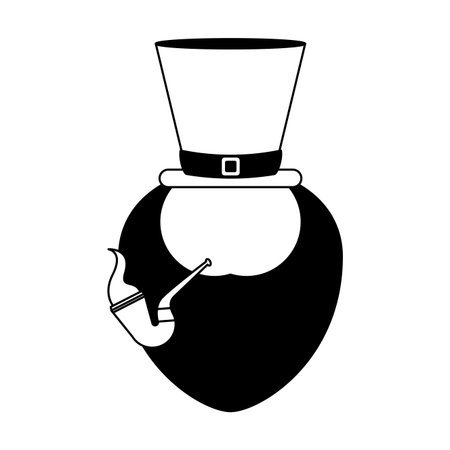 Elf hace avatar irish symbol vector illustration graphic designのイラスト素材