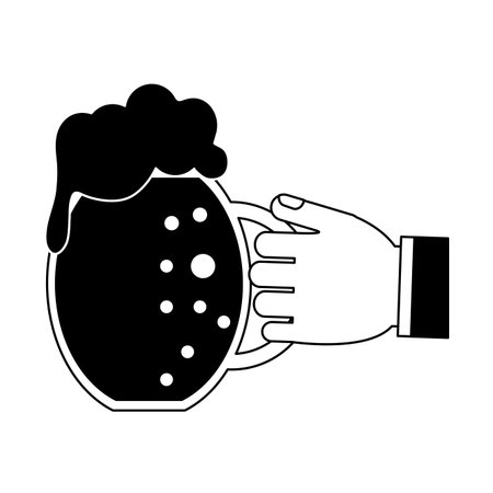 Hand holding irish beer vector illustration graphic designのイラスト素材