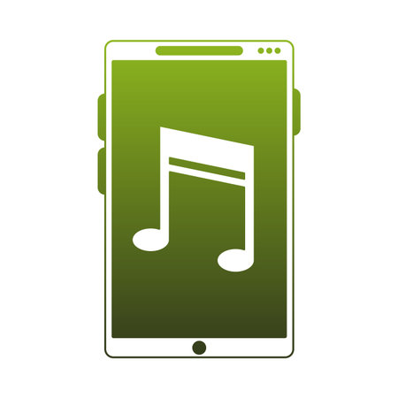 Smartphone with music vector illustration graphic designのイラスト素材