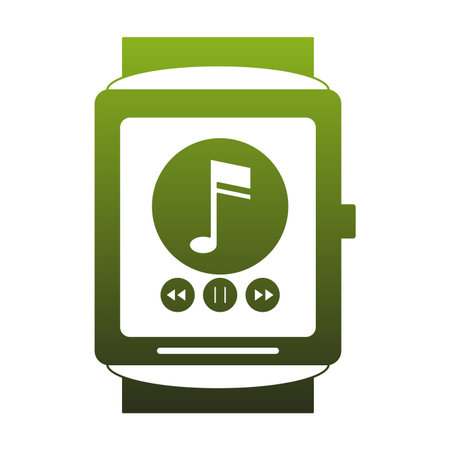 Smartwatch with music vector illustration graphic designのイラスト素材