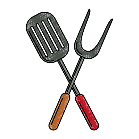 Kitchen utensil symbol vector illustration graphic designのイラスト素材