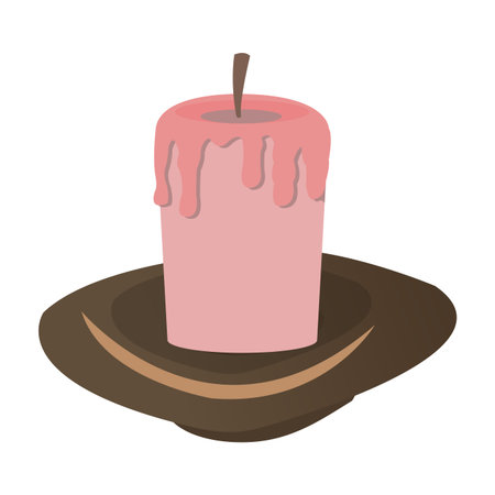 Spa aroma candle vector illustration graphic designのイラスト素材