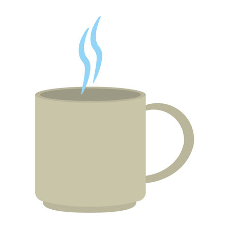 Hot coffee cup vector illustration graphic designのイラスト素材