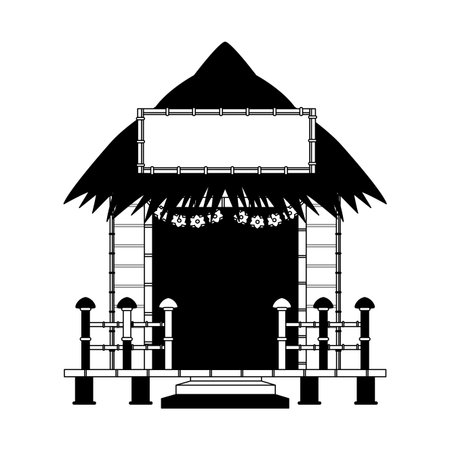 Beack kiosk stand vector illustration graphic designのイラスト素材