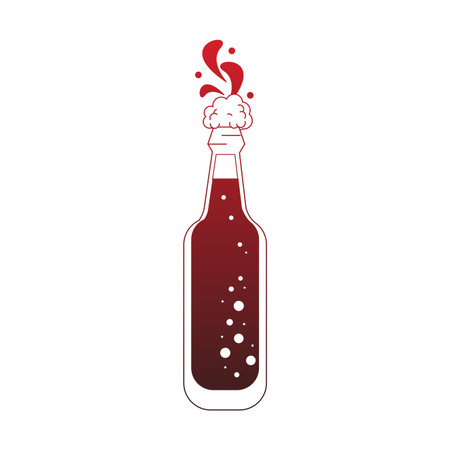 Beer glass bottle vector illustration graphic designのイラスト素材