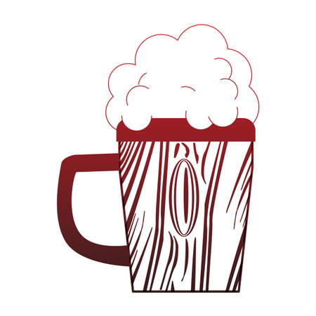 Beer wooden cup vector illustration graphic designのイラスト素材