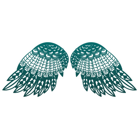 Bird wings isolated vector illustration graphic designのイラスト素材