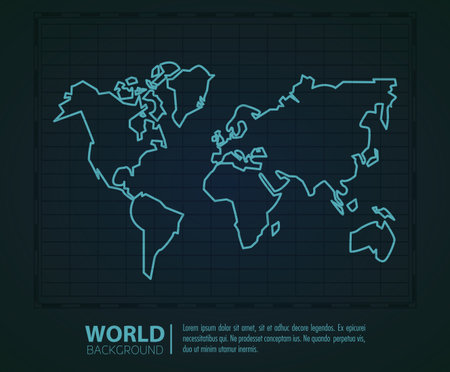 World modern background with information vector illustration graphic designのイラスト素材