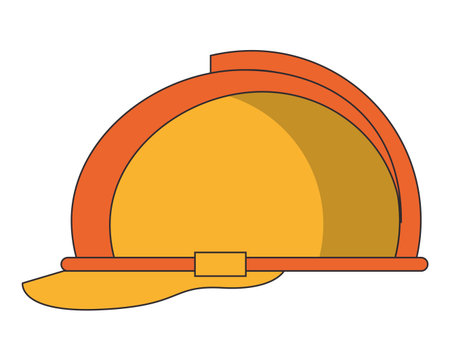 Worker helmet isolated vector illustration graphic designのイラスト素材