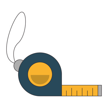 Measure tape Construction tool isolated vector illustration graphic designのイラスト素材