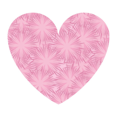 Floral heart shape frame vector illustration graphic designのイラスト素材