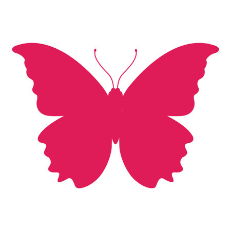 Butterfly silhouette symbol vector illustration graphic designのイラスト素材
