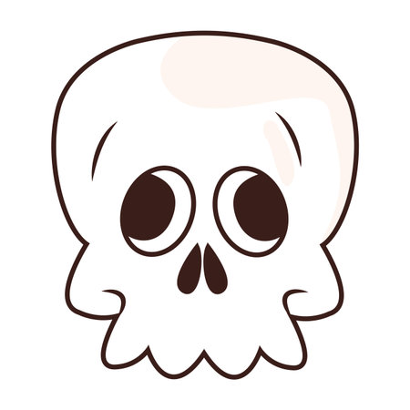 Skull videogame cartoon vector illustration graphic designのイラスト素材