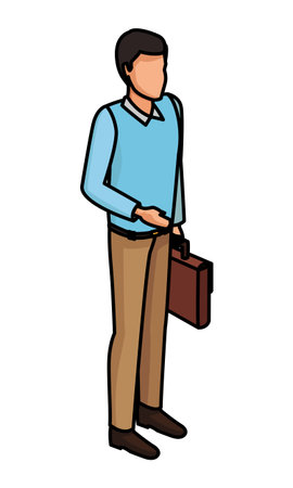 Man with sweater avatar vector illustration graphic design vector illustration graphic designのイラスト素材