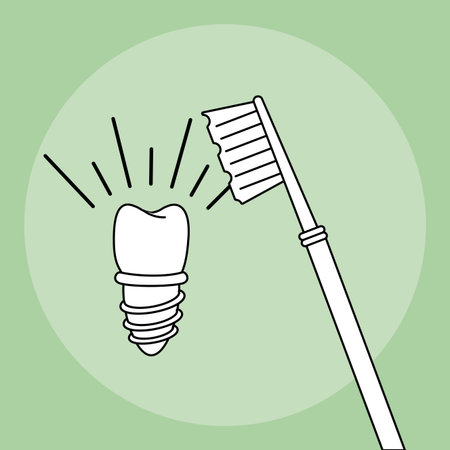 Dental care and hygiene tools and elements vector illustration graphic designのイラスト素材