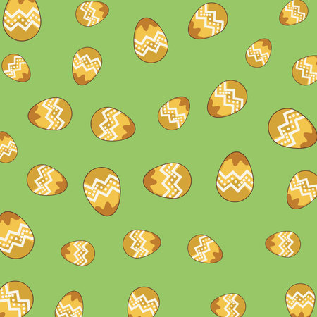 Easter eggs pattern background cartoons vector illustration graphic designのイラスト素材