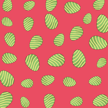 Easter eggs pattern background cartoons vector illustration graphic designのイラスト素材