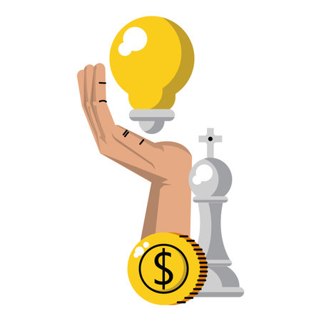 Business office and work elements concept vector illustration graphic designのイラスト素材