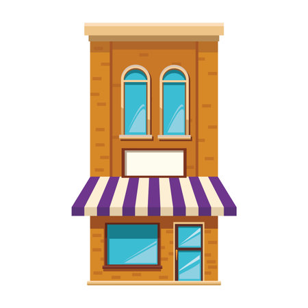 store building cartoon vector illustration graphic designのイラスト素材