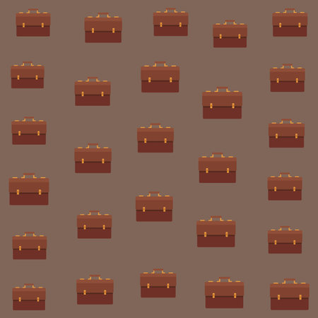 Briefcase background pattern cartoons vector illustration graphic designのイラスト素材