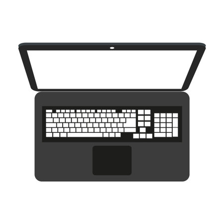Laptop computer technology isolated vector illustration graphic designのイラスト素材