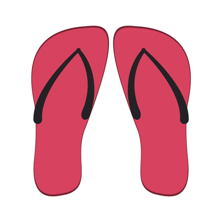 Flip flops sandals isolatedのイラスト素材