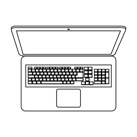 Laptop computer technology isolated vector illustration graphic designのイラスト素材