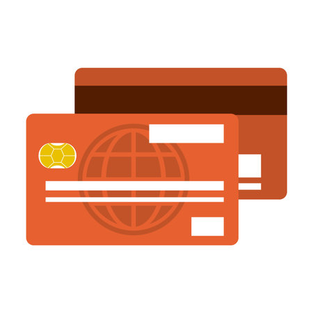 Credit cards bank isolated vector illustration graphic designのイラスト素材