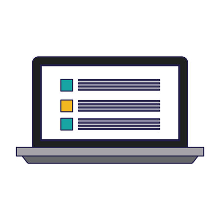 Laptop with website symbol vector illustration graphic designのイラスト素材