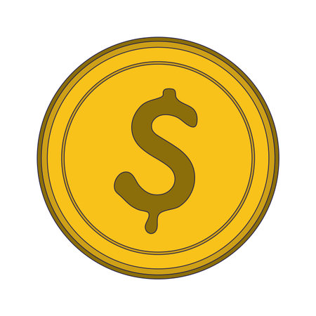 Coin money symbol isolated vector illustration graphic designのイラスト素材