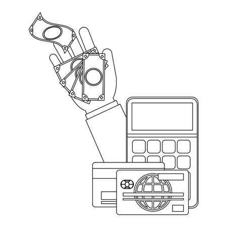 payment and money transfer with credit card vector illustration graphic designのイラスト素材