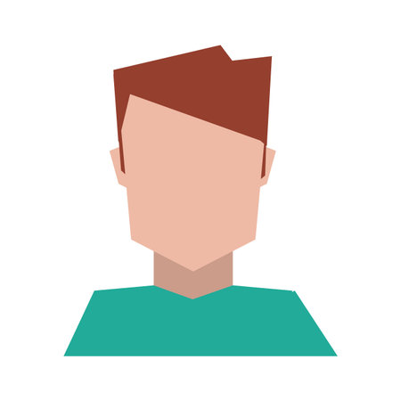 Young man avatar faceless vector illustration graphic designのイラスト素材
