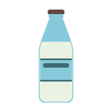 Milk bottle dairy product vector illustration graphic designのイラスト素材