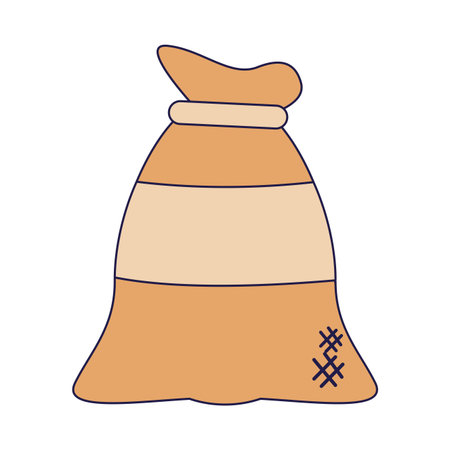 Wheat bag isolated vector illustration graphic designのイラスト素材