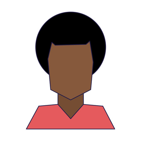 Young man avatar faceless vector illustration graphic designのイラスト素材