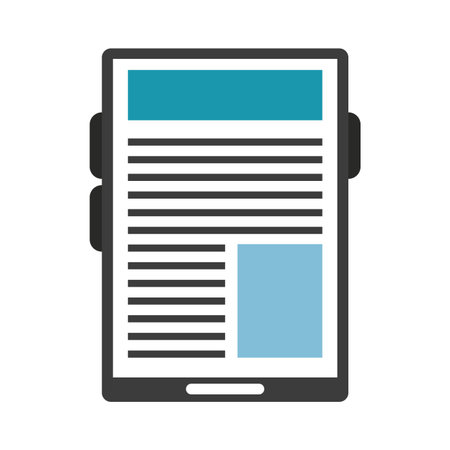 Tablet navigating internet technology vector illustration graphic designのイラスト素材