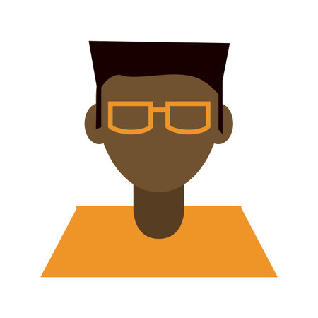 Man faceless profile avatar vector illustration graphic designのイラスト素材