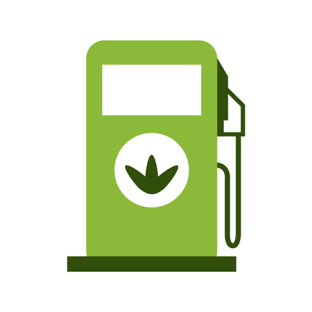 Eco fuel dispenser isolated vector illustration graphic designのイラスト素材