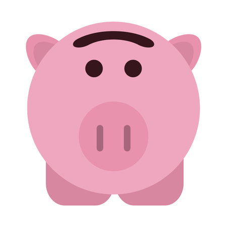 Piggy savings symbol isolated vector illustration graphic designのイラスト素材
