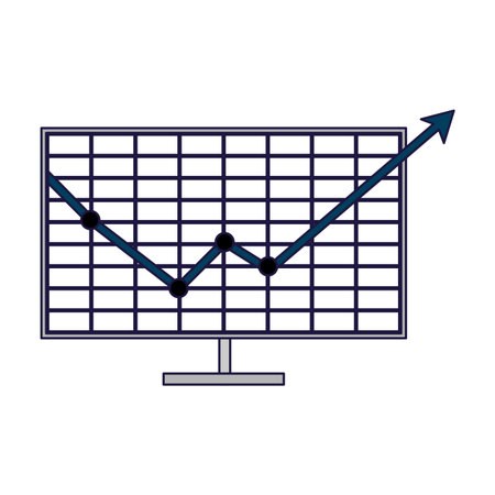 Business profit stats increase vector illustration graphic designのイラスト素材