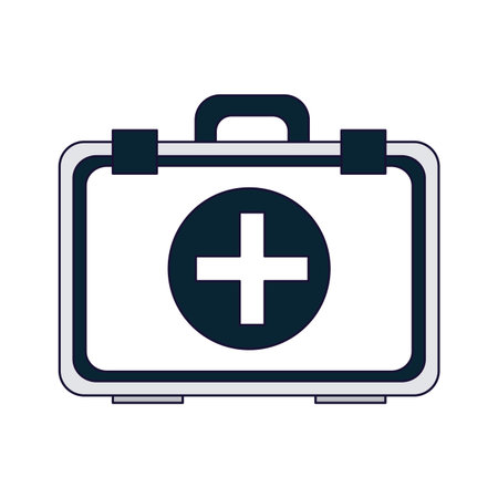 medical first aids suitcase vector illustration graphic designのイラスト素材