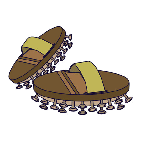 spa wooden massagers vector illustration graphic designのイラスト素材