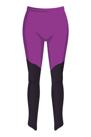 Fitness leggins clothes for women vector illustration graphic designのイラスト素材