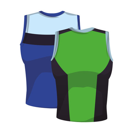 Sport sleeve shirts clothes for male vector illustration graphic designのイラスト素材
