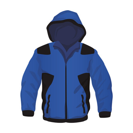 Male fitness sport jacket clothes vector illustration graphic designのイラスト素材